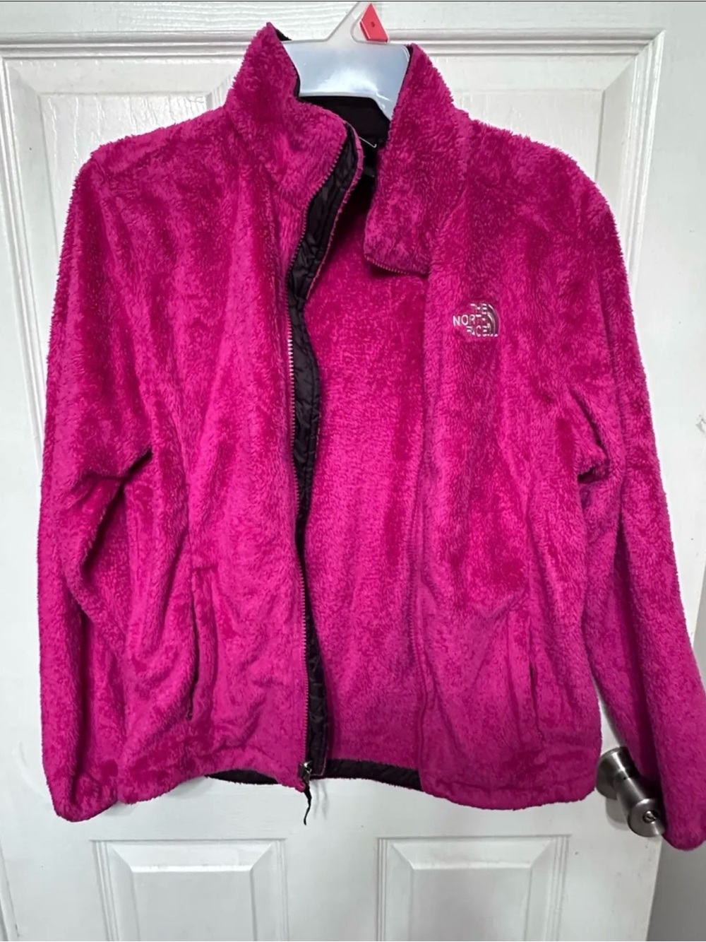 The North Face Women's Plush Full-Zip Teddy Jacket - Fuchsia